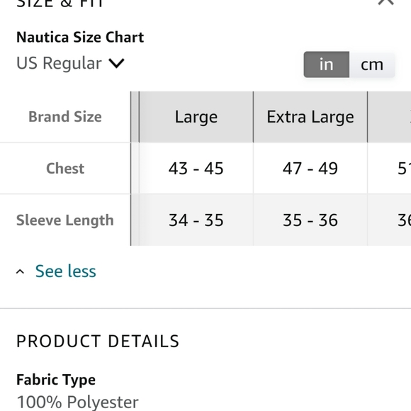 Nautica Men's Sherpa Lined Windbreaker Softshell Jacket with Hood LARGE - Picture 10 of 11